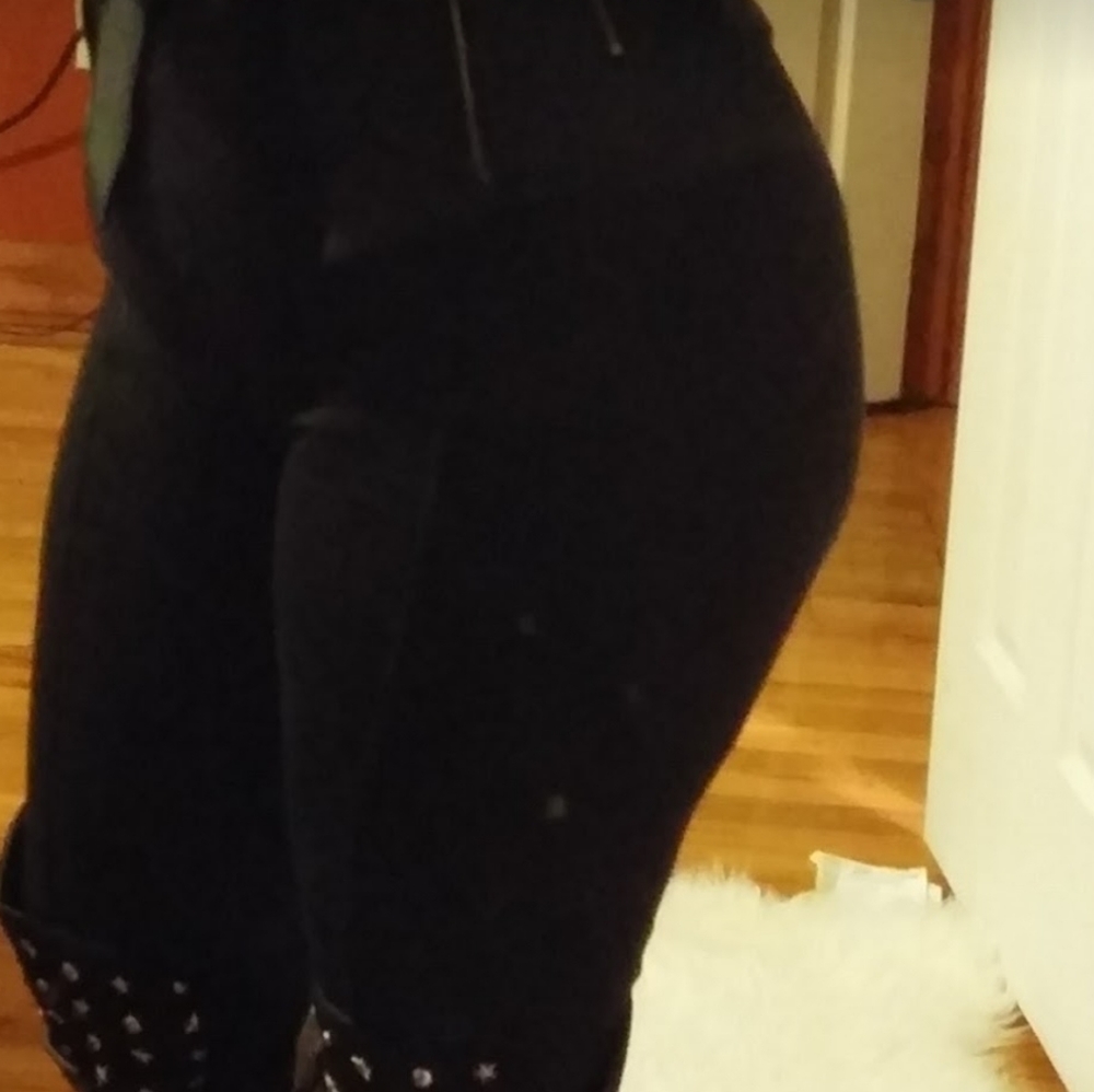 Zara Basic Black Leggings with Elastic Waist (Size S)